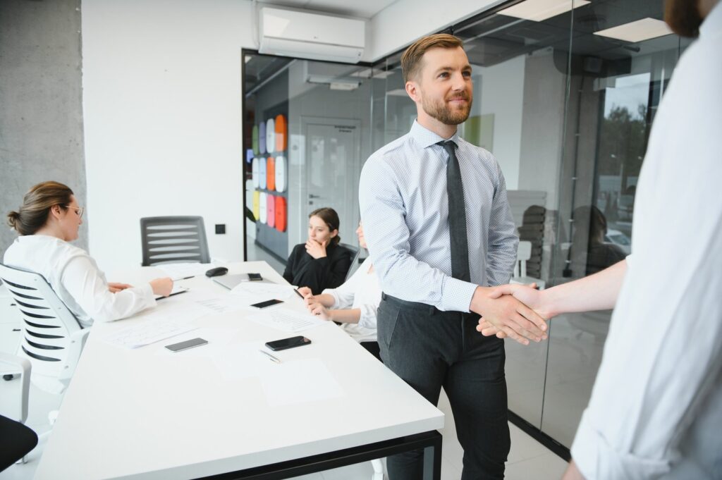 Business training in modern offices